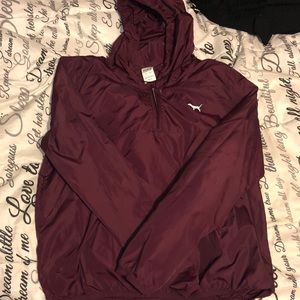 Pink rain jacket